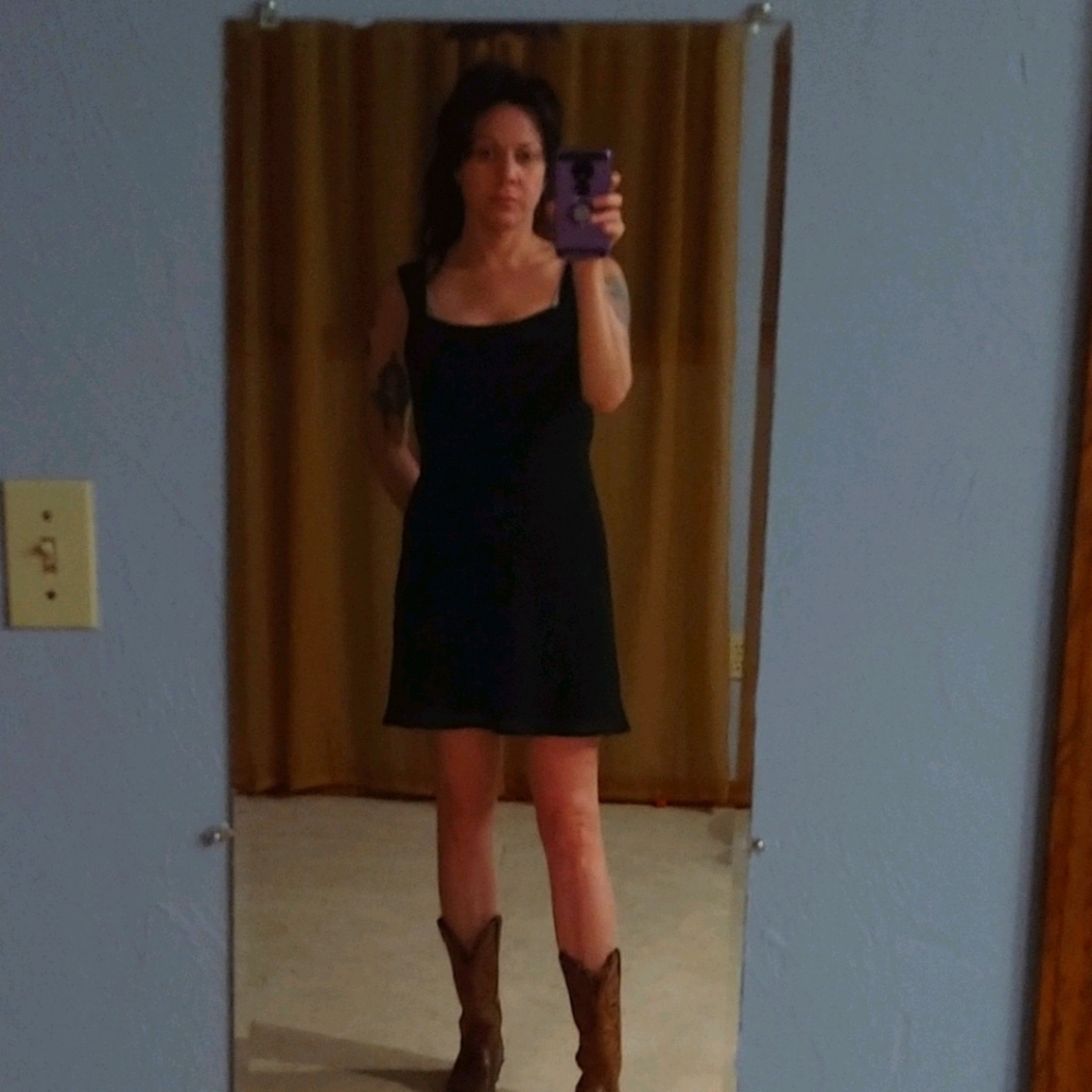 Vintage Black Cocktail Dress - Picture 1 of 4
